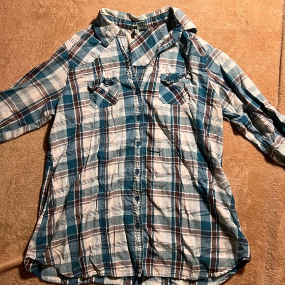 LovePotion Western Style Buttin Down Sz. XL‎ (B) - Picture 1 of 6